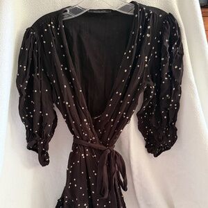 All Saints Mini Wrap Dress